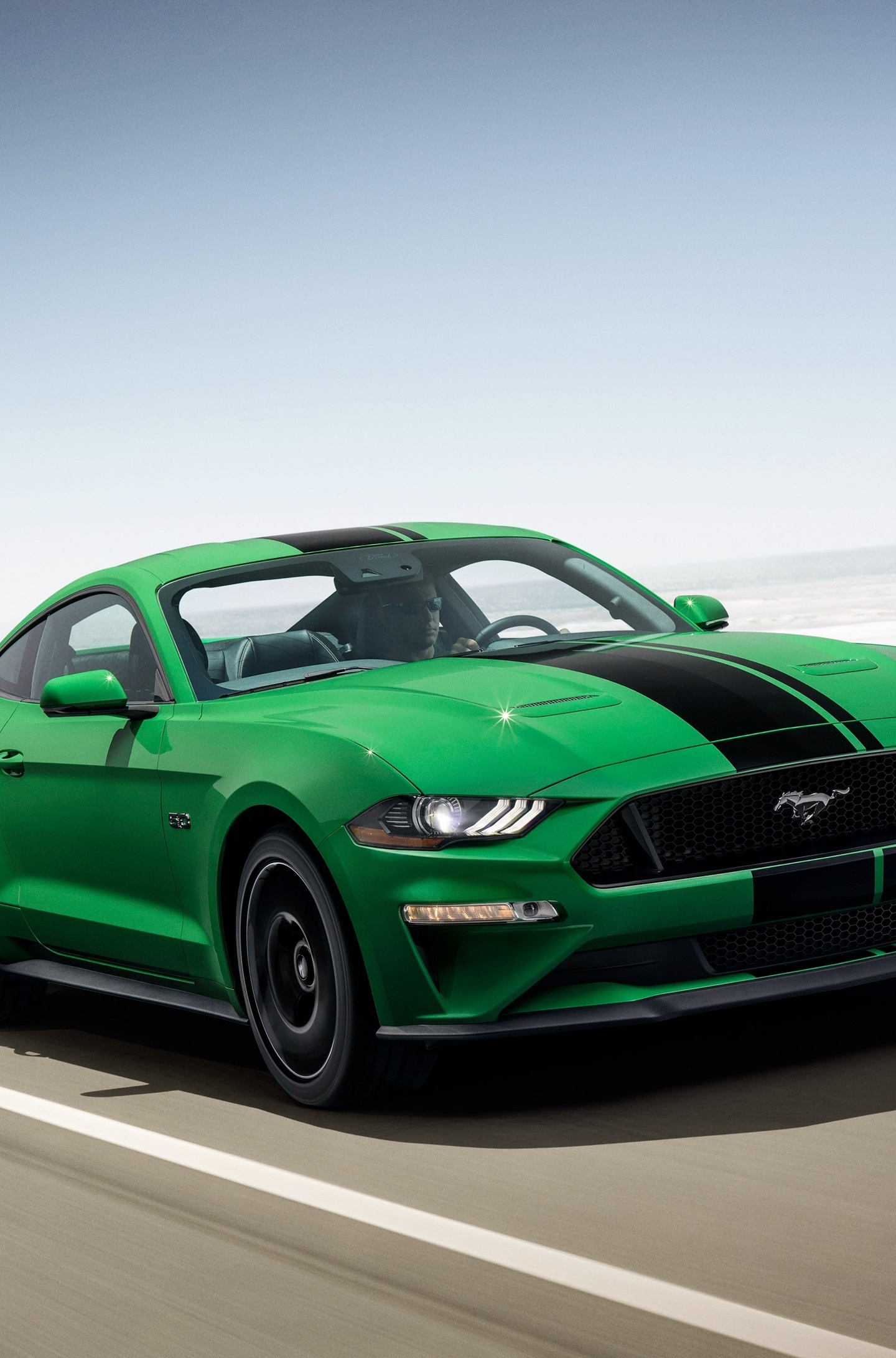 Ford Mustang Gt Fastback, Green Car, 2018, Wallpaper - Ford Mustang Green - HD Wallpaper 