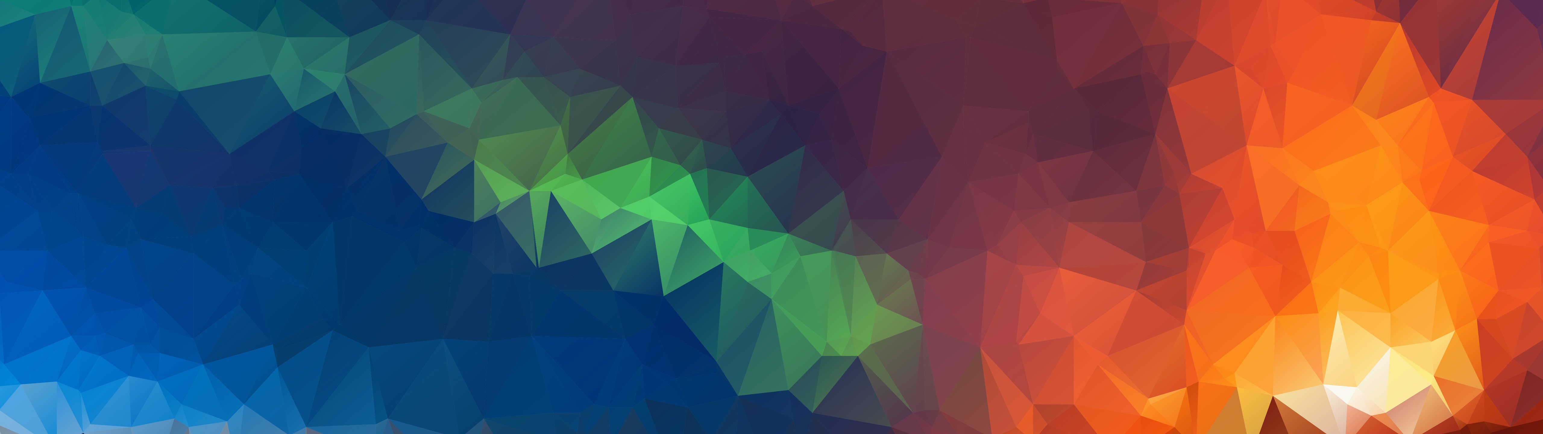 Abstract, Colorful, Polygon, 8k, 7680x4320, - 5120 X 1440 Wallpaper Abstract - HD Wallpaper 