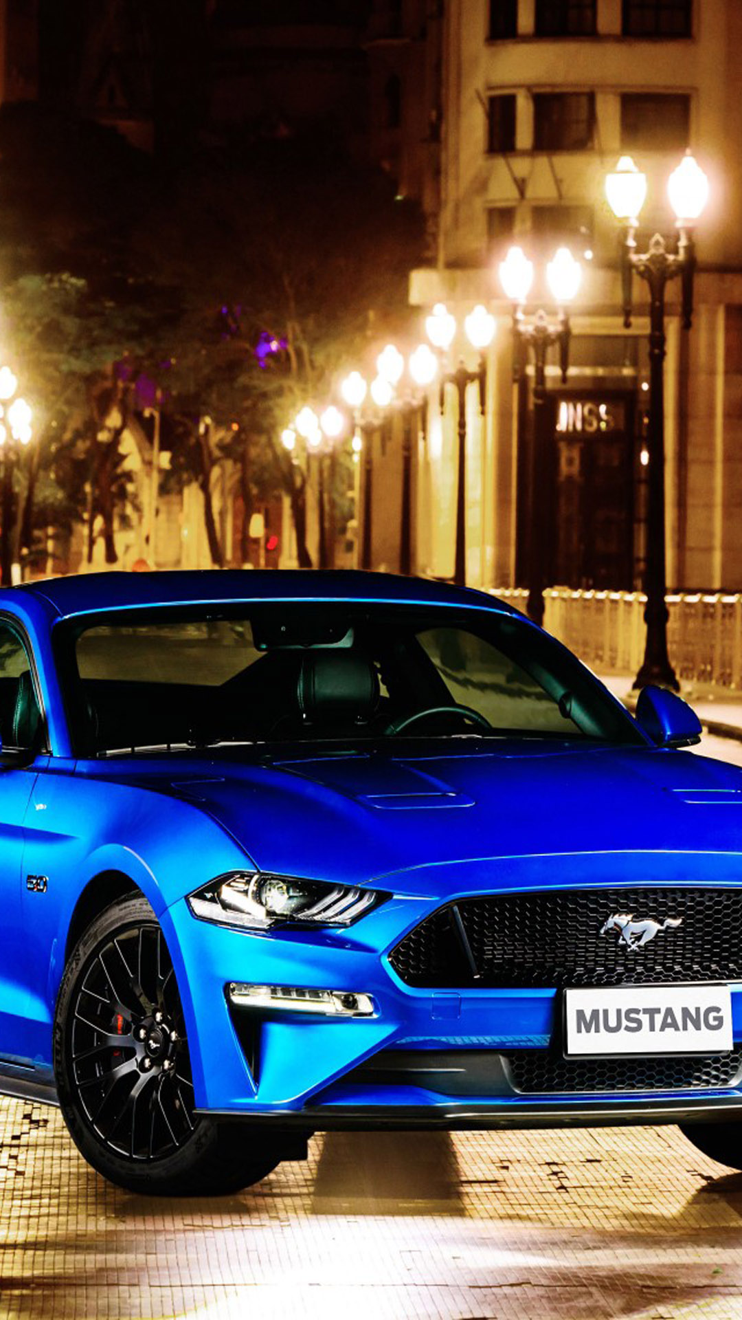 Blue Ford Mustang Gt Fastback Hd Mobile Wallpaper - Ford Mustang Gt Blue - HD Wallpaper 