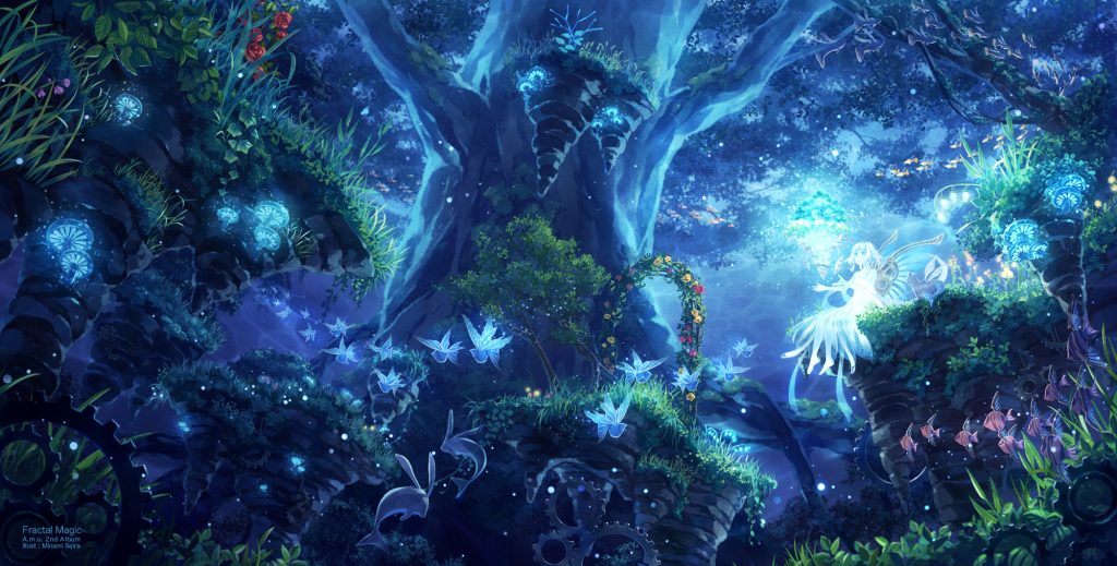 Fantasy Forest Anime - HD Wallpaper 