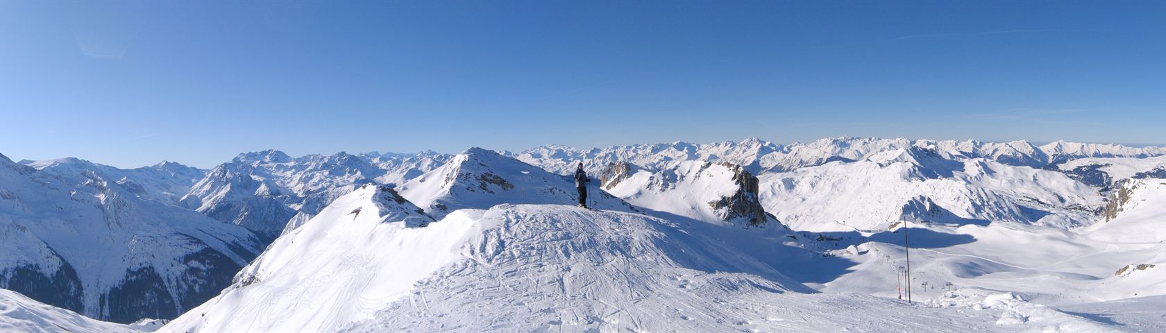 Les Arcs - Snow - HD Wallpaper 