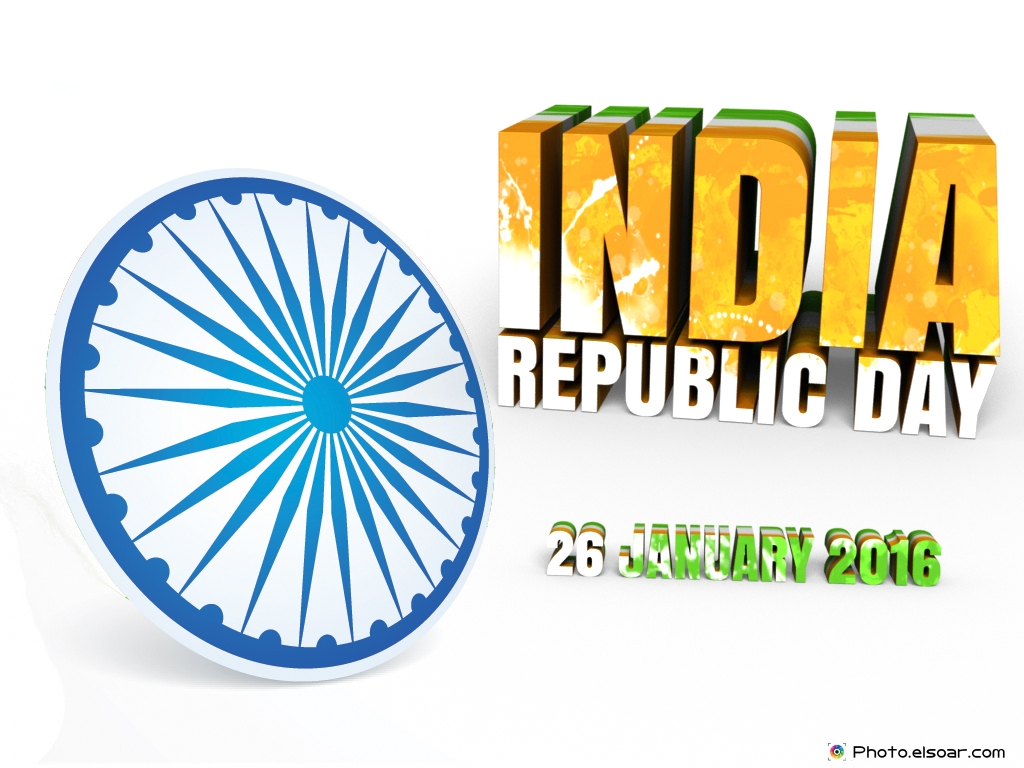 Indian Republic Day 26 January 2016 With Ashoka Chakra - HD Wallpaper 