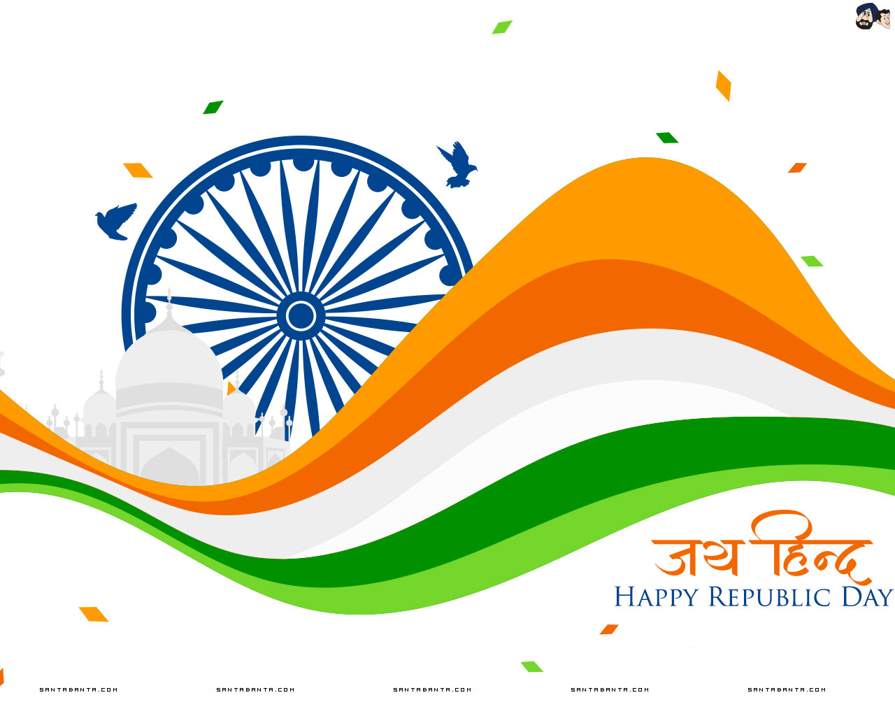 26 January - Republic Day Santa Banta - HD Wallpaper 