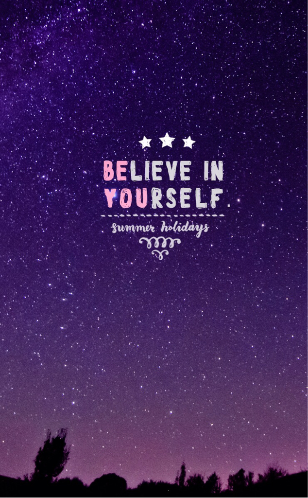 Believe, Wallpaper, And Yourself Image - Believe In Yourself Purple - HD Wallpaper 