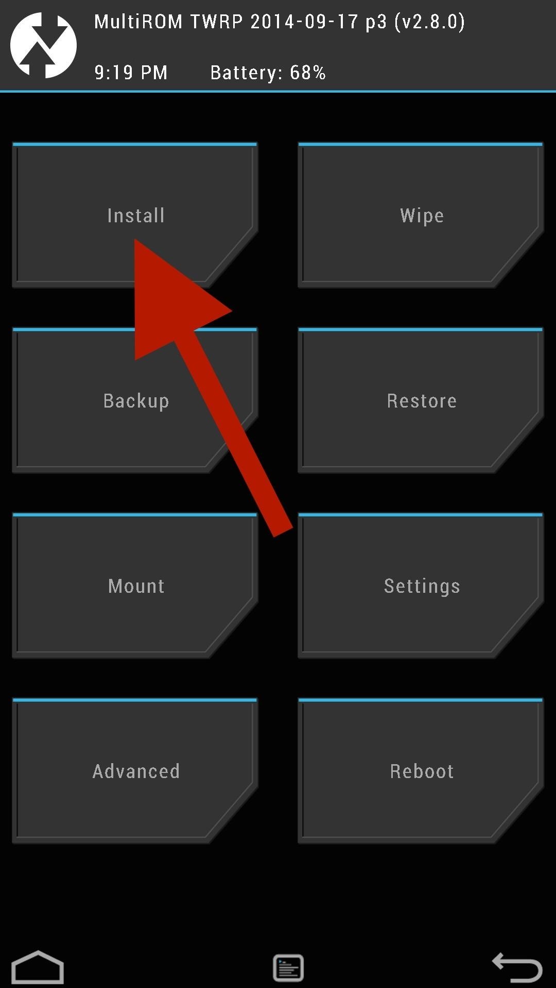 Change The Color Of Your Oneplus One S Lock Screen - Twrp Recovery -  1080x1920 Wallpaper - teahub.io
