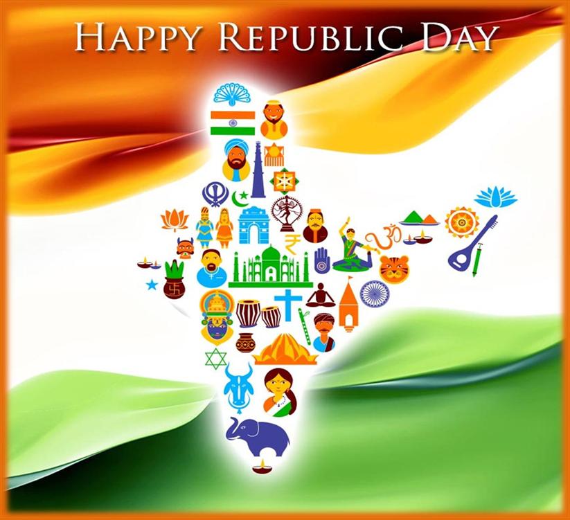 Happy Indian Republic Day - HD Wallpaper 