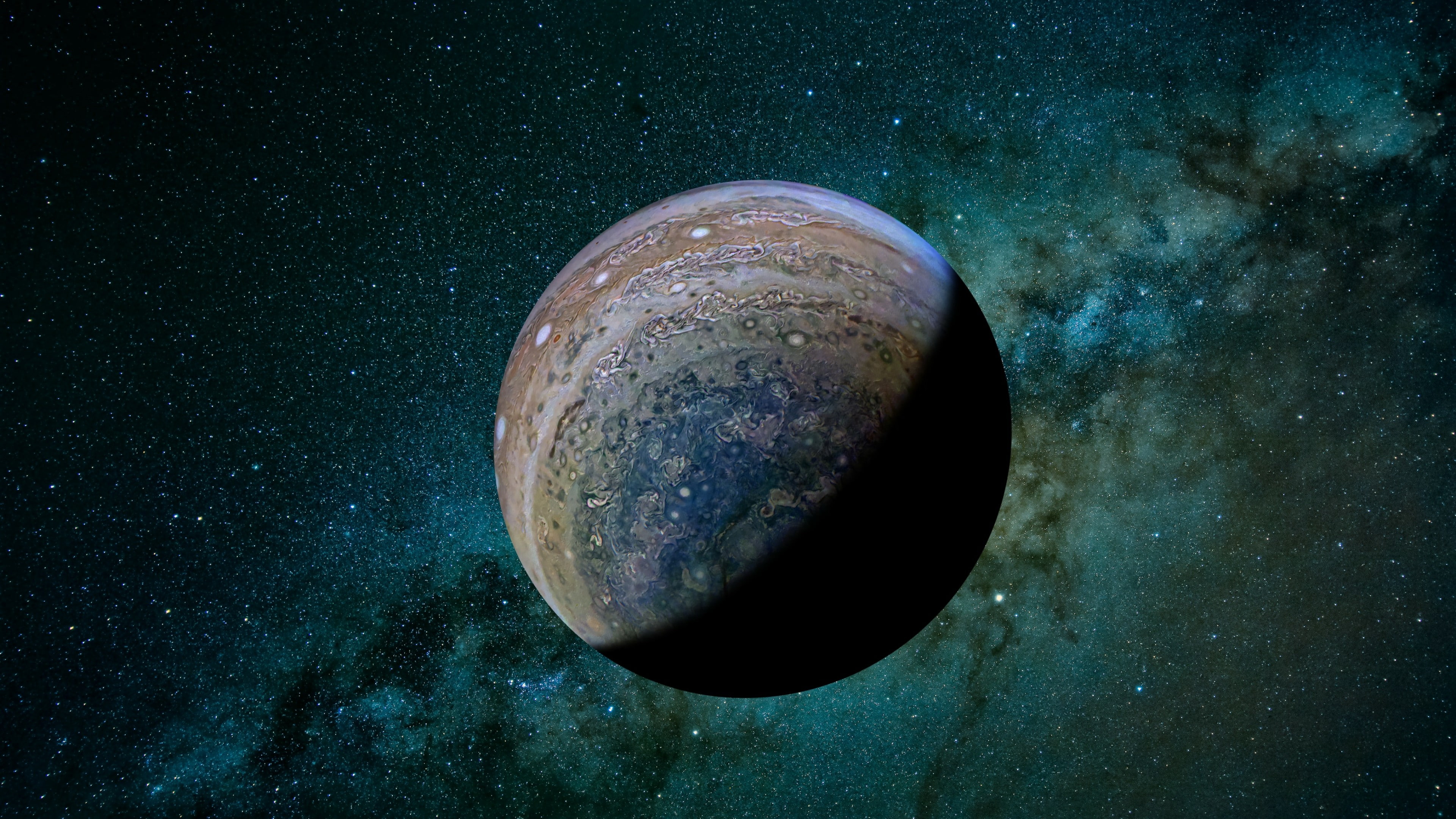 Milky Way Galaxy And Jupiter - HD Wallpaper 