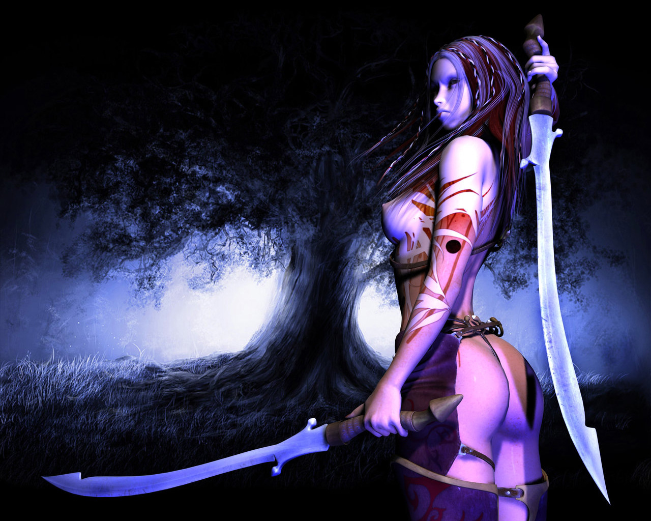 Dark Tree Background - HD Wallpaper 