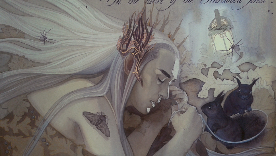 Mirkwood, Lee Pace, The Hobbit, Or There And Back Again, - Thranduil Fan Art - HD Wallpaper 