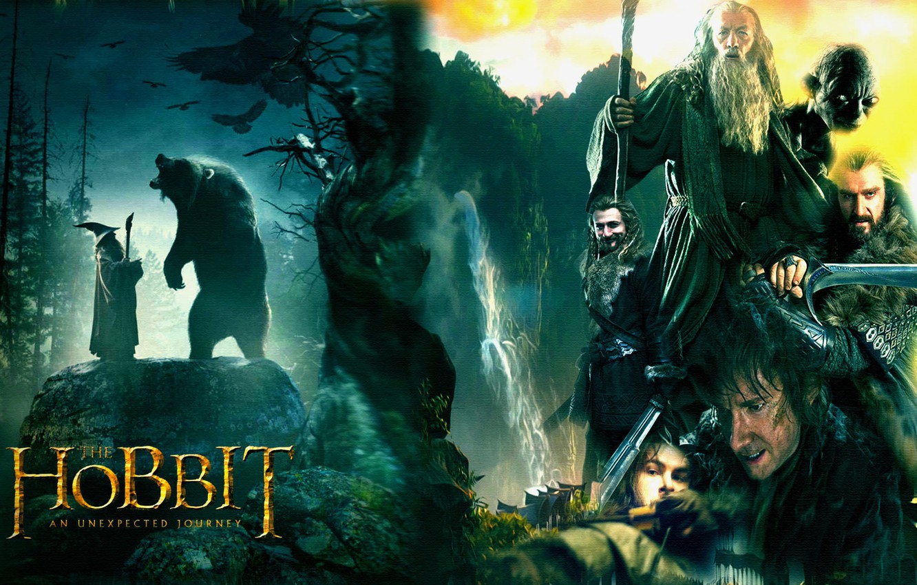 Photo Wallpaper The Hobbit, The Desolation Of Smaug, - Hobbit: An Unexpected Journey (2012) - HD Wallpaper 