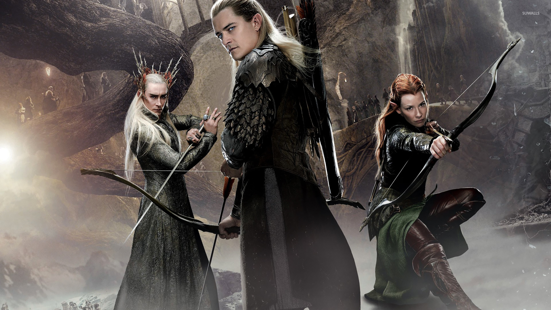 Tauriel Vs Thranduil - HD Wallpaper 