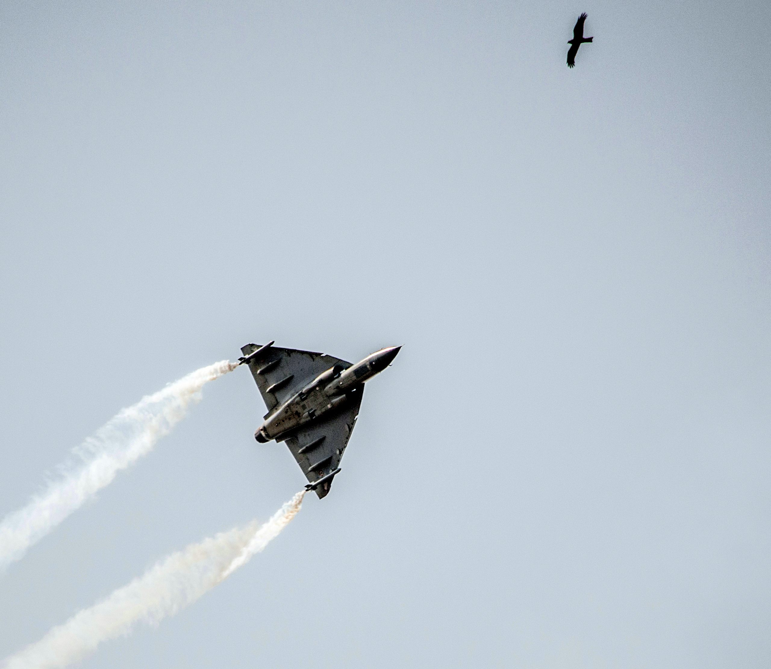 Hal Tejas Hd Wallpaper Flying 2560p - Hal Tejas - HD Wallpaper 