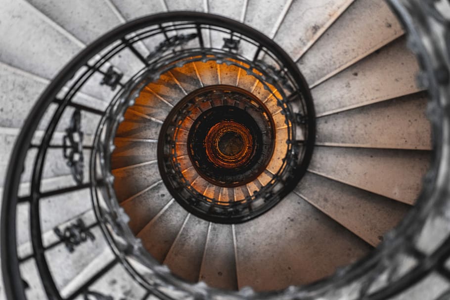 Stairway From Heaven To Hell, Aerial Photography Of - Pattern In Life - HD Wallpaper 