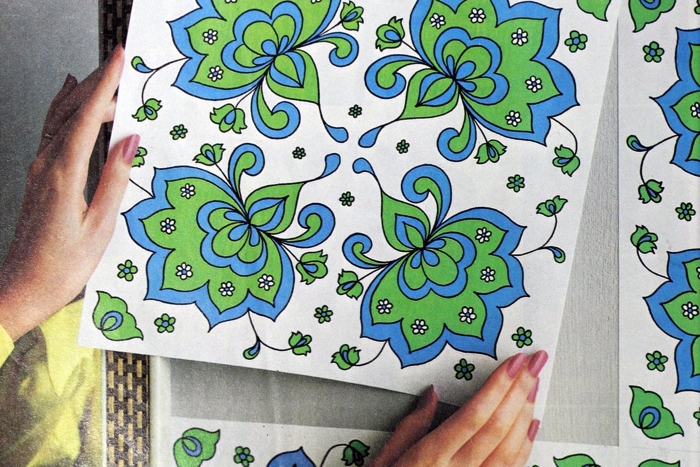 Download Retro Stickon Wallpaper Flair Squares For Your Walls Motif