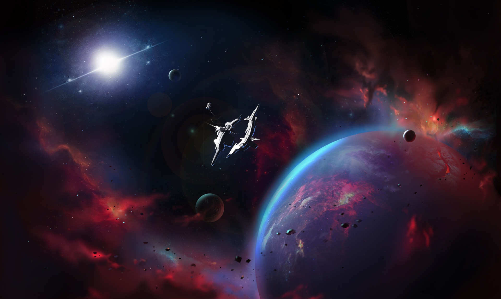 Wallpaper Of Astronaut, Planet, Space, Sci Fi Background - Outer Space - HD Wallpaper 