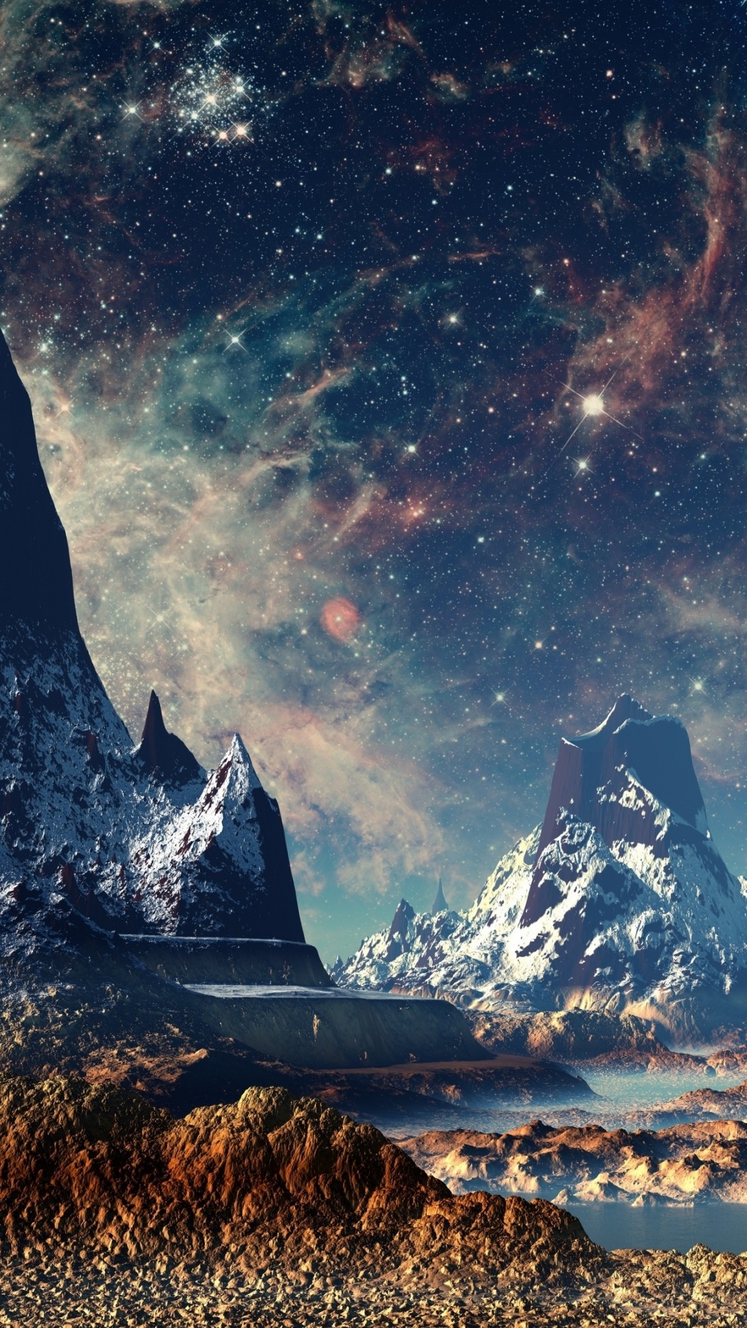 1080x1920, Special Sci Fi Landscape Hd Hd Backgrounds - Sci Fi Wallpaper Phone - HD Wallpaper 