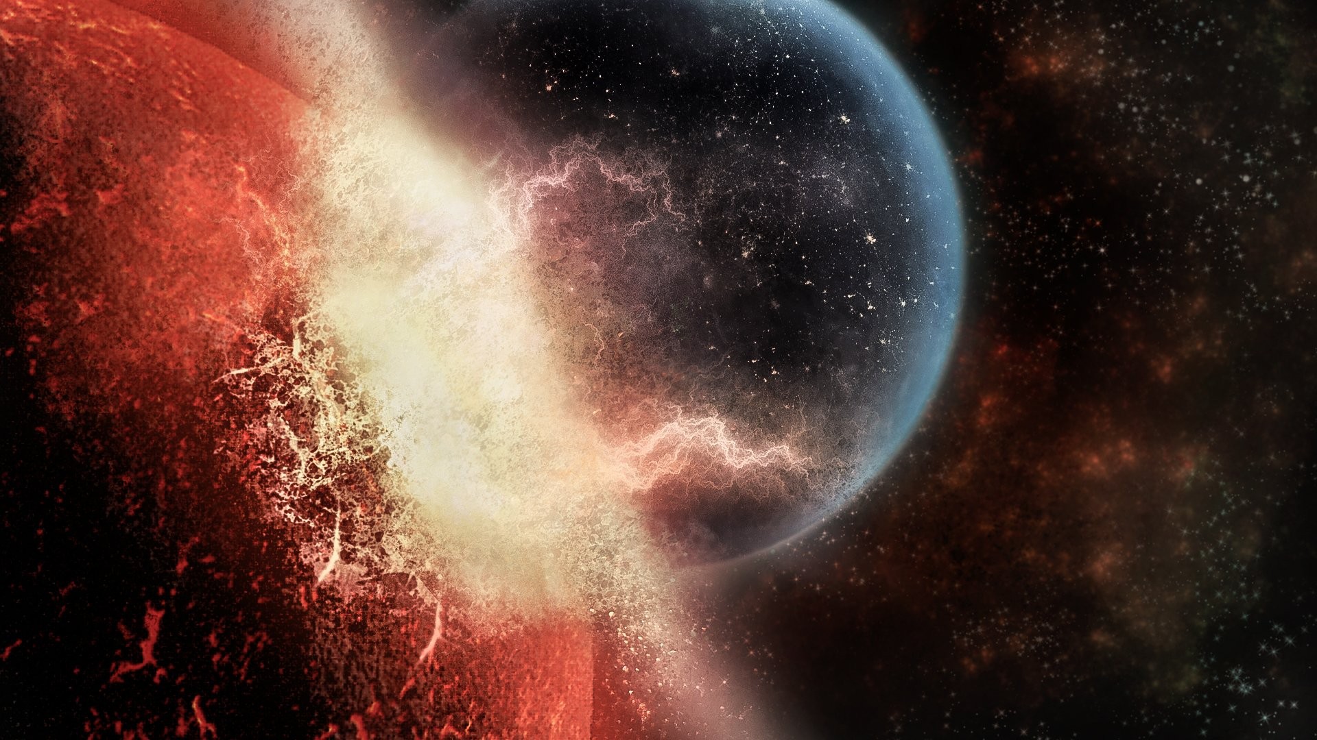 Worlds Collide Wallpaper Hd - HD Wallpaper 