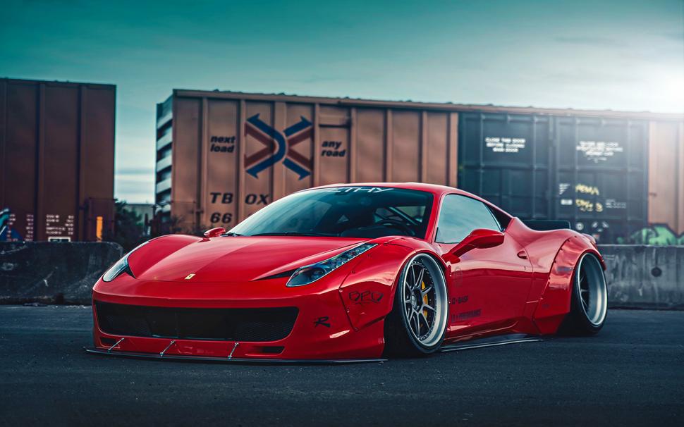 Ferrari 458 Liberty Walk 2related Car Wallpapers Wallpaper,ferrari - Liberty Walk Wallpaper 4k - HD Wallpaper 