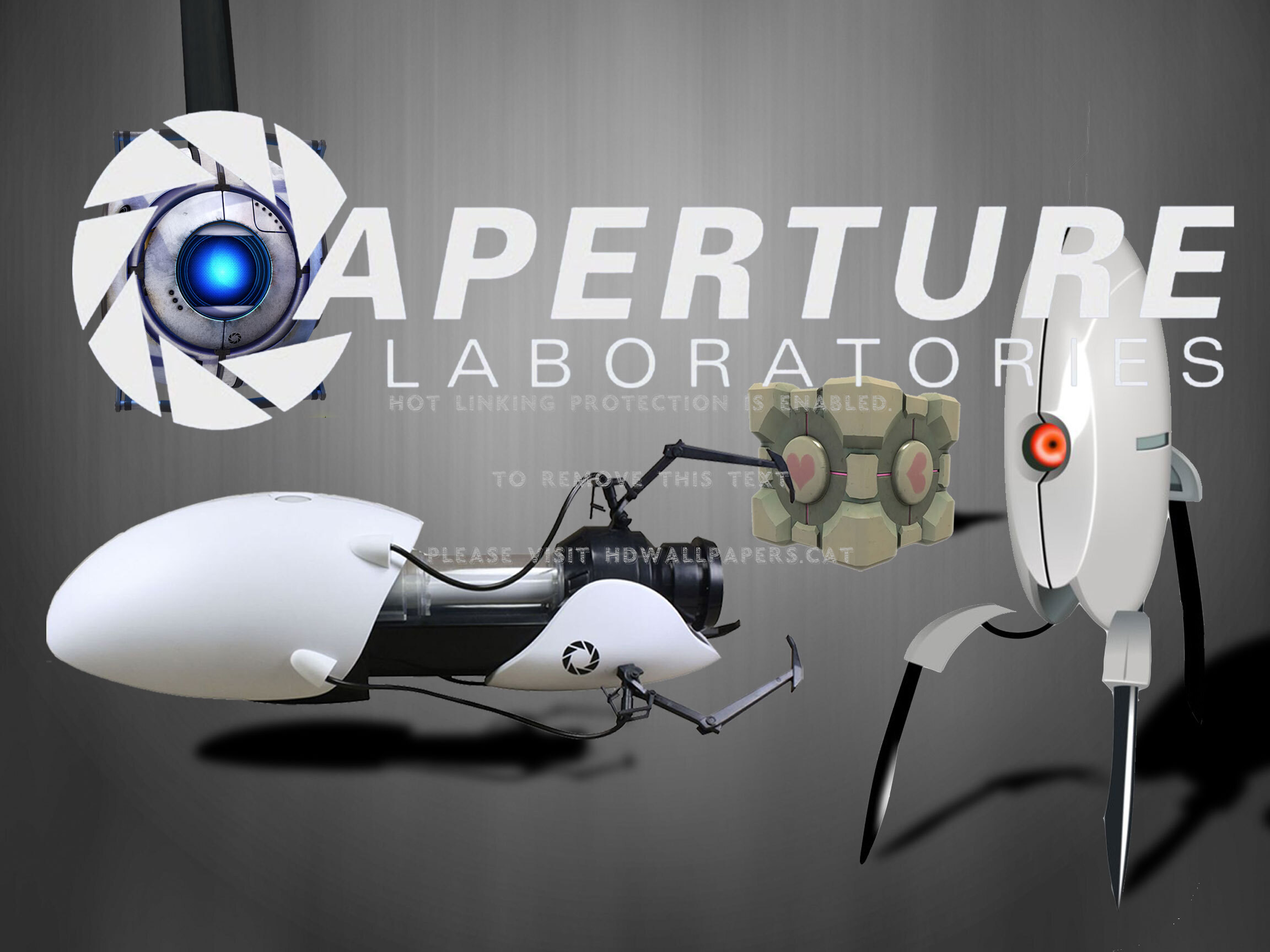 Aperture Science Products Wheatley Portal - Aperture Science Portal - HD Wallpaper 