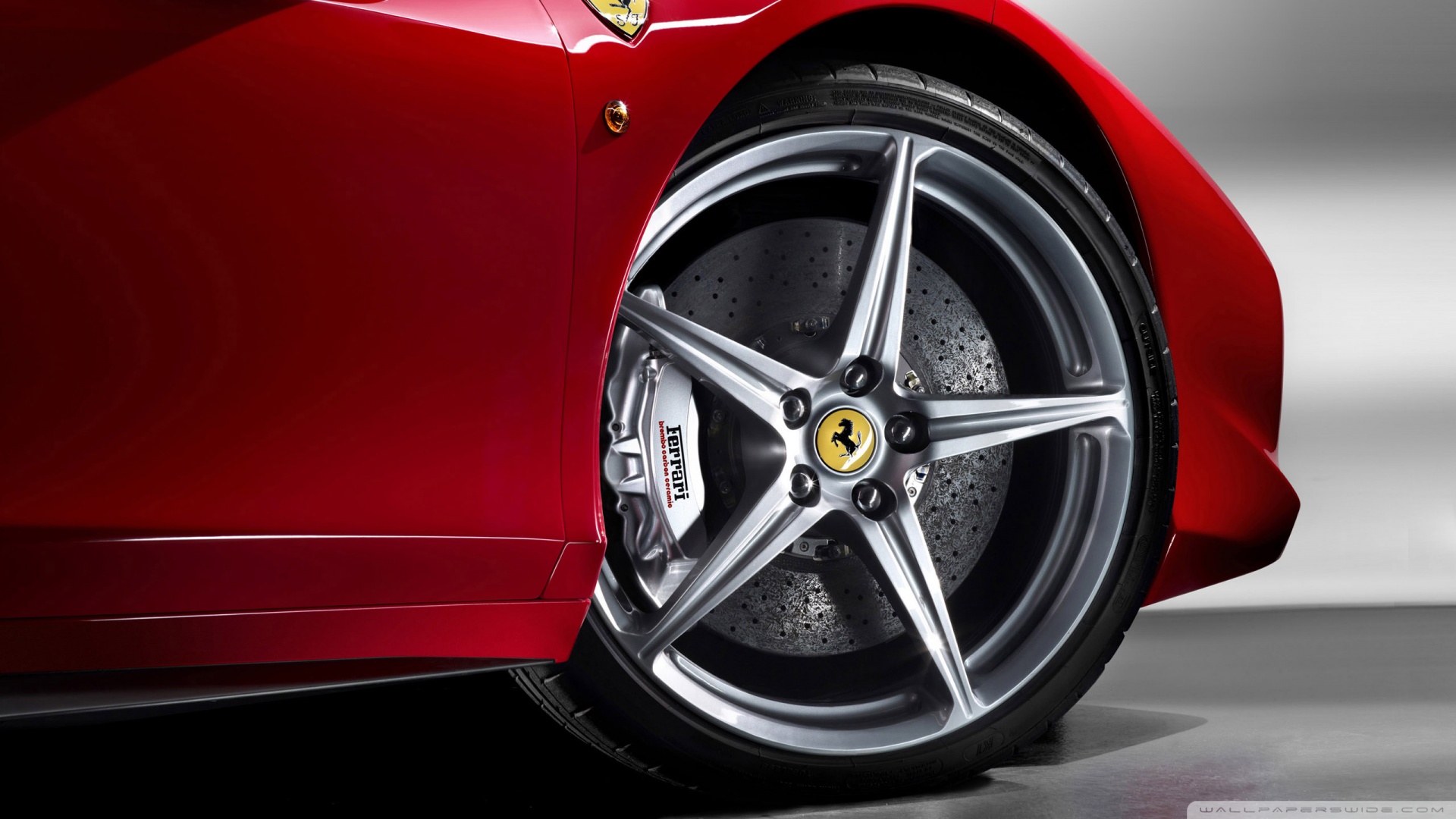 2010 Ferrari 458 Italia Wheel Wallpaper - Ferrari The Race Experience Wii - HD Wallpaper 