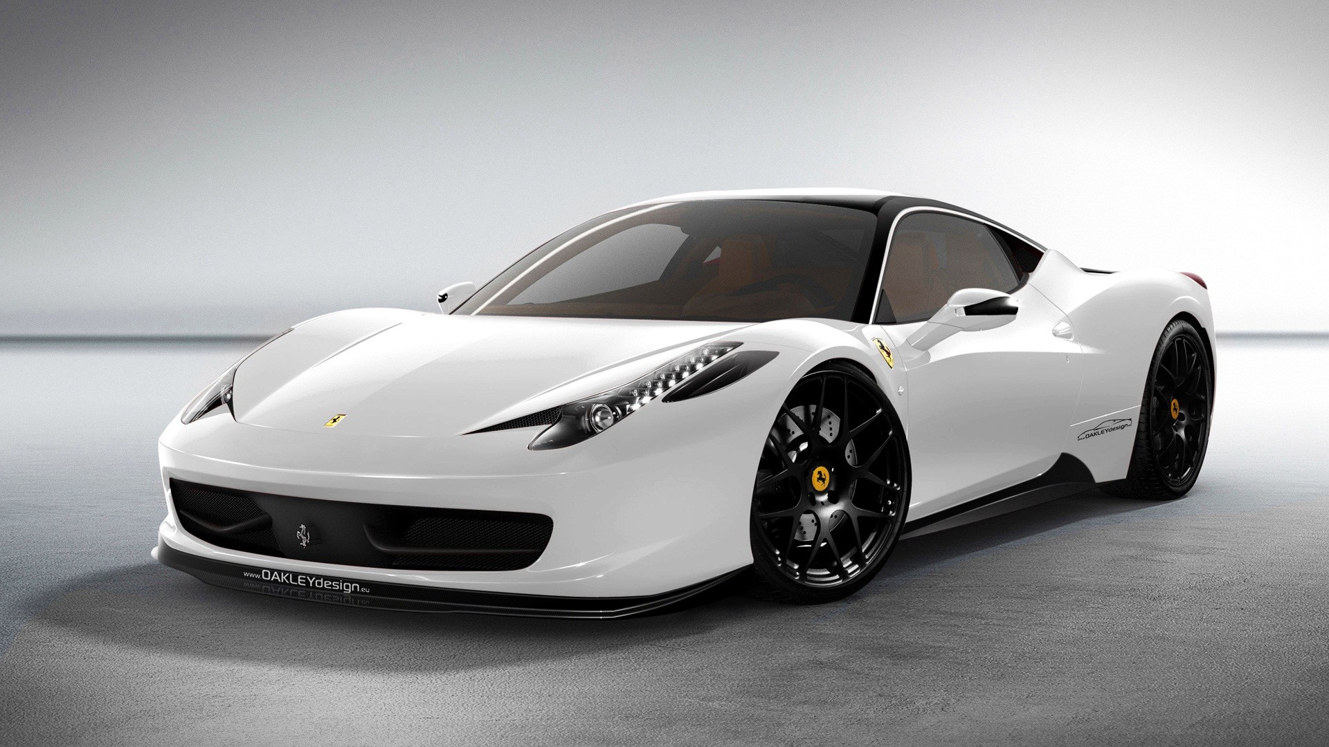 Ferrari White Car - HD Wallpaper 