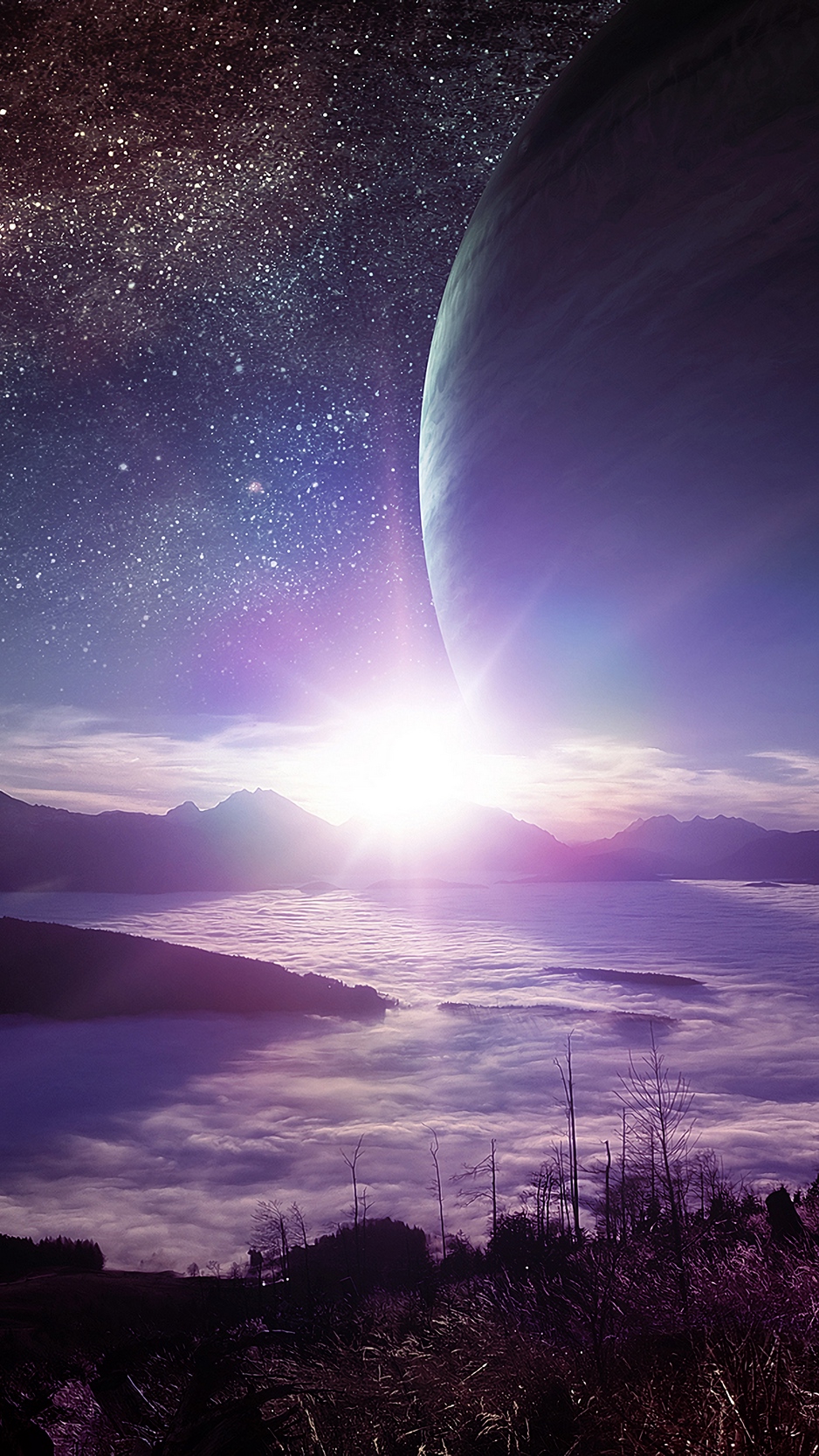 Wallpaper Planet, Landscape, Flash, Shine, Alien - 4k Phone Wallpaper Alien Planet - HD Wallpaper 