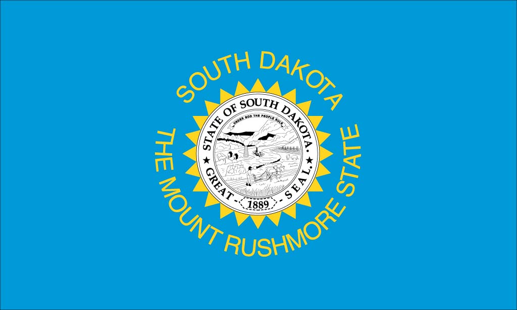 South Dakota Flag Screensaver - South Dakota State Flag - HD Wallpaper 