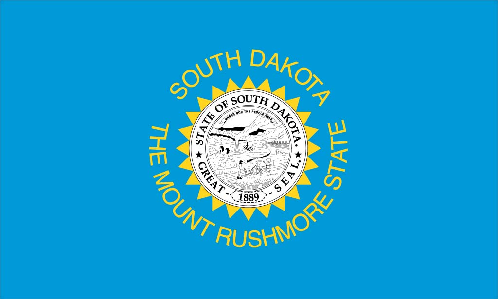 South Dakota Flag Screensaver - South Dakota State Flag - HD Wallpaper 