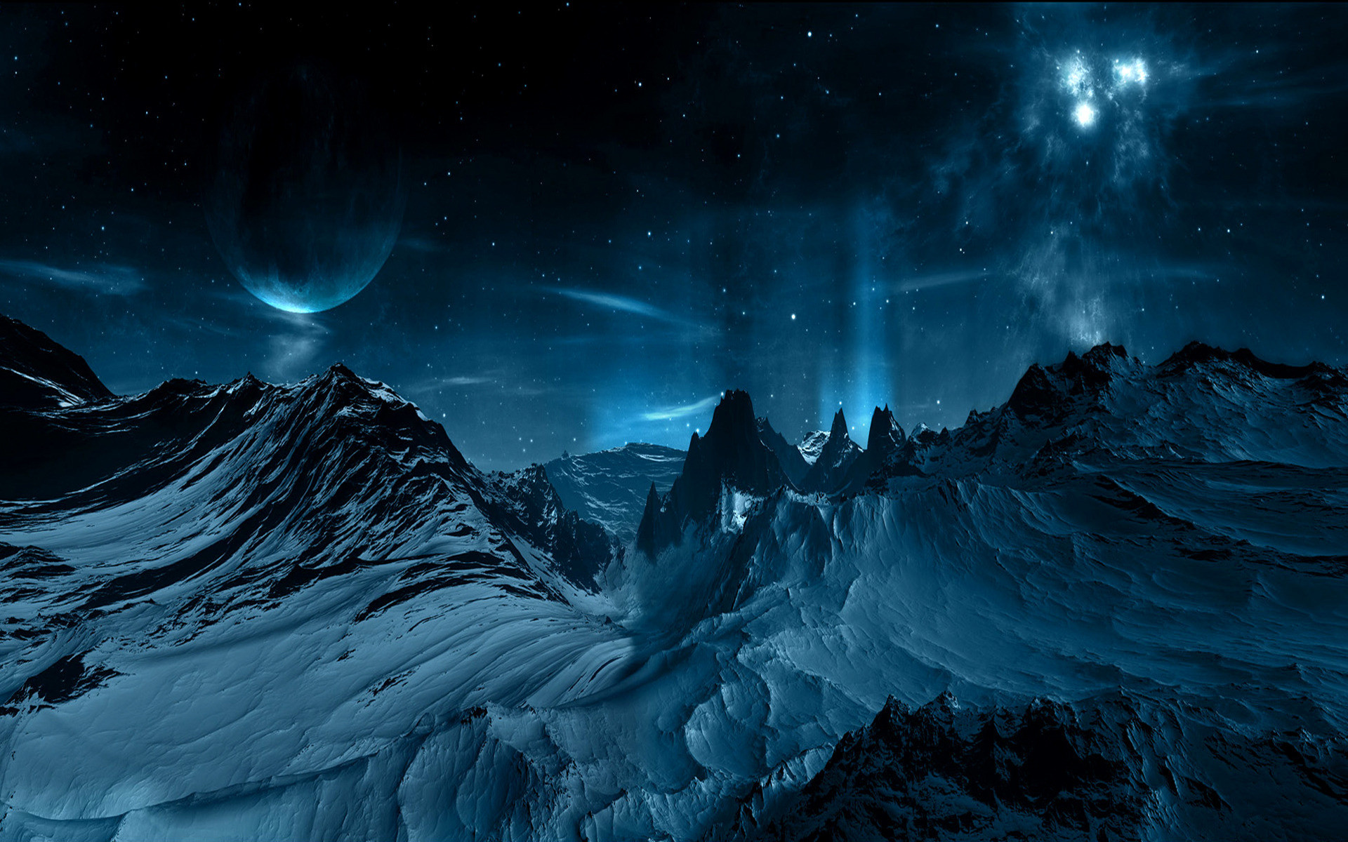 Alien Planet Surface - Hd Landscape Sci Fi - HD Wallpaper 