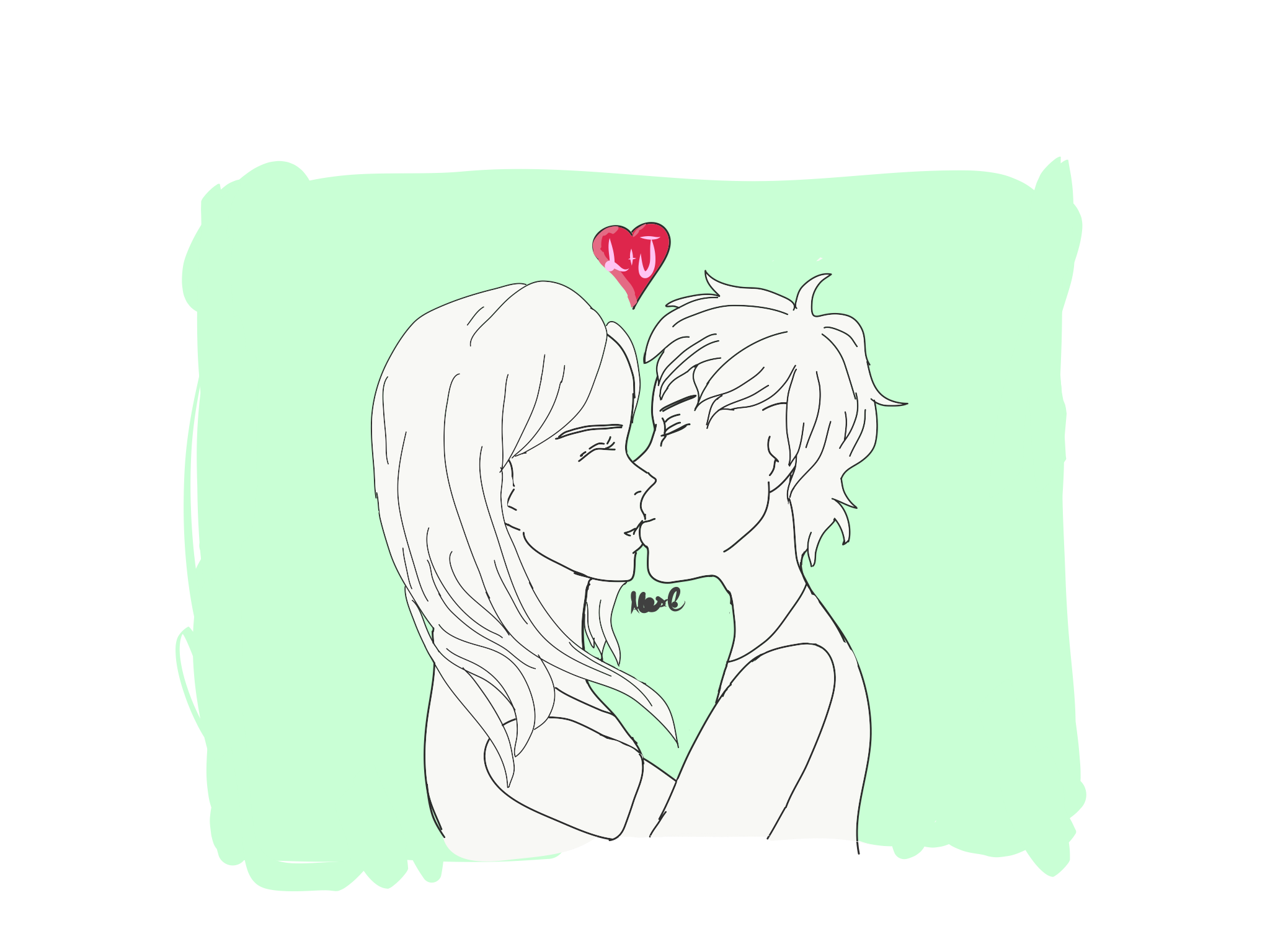 Random Doodle - Love - HD Wallpaper 