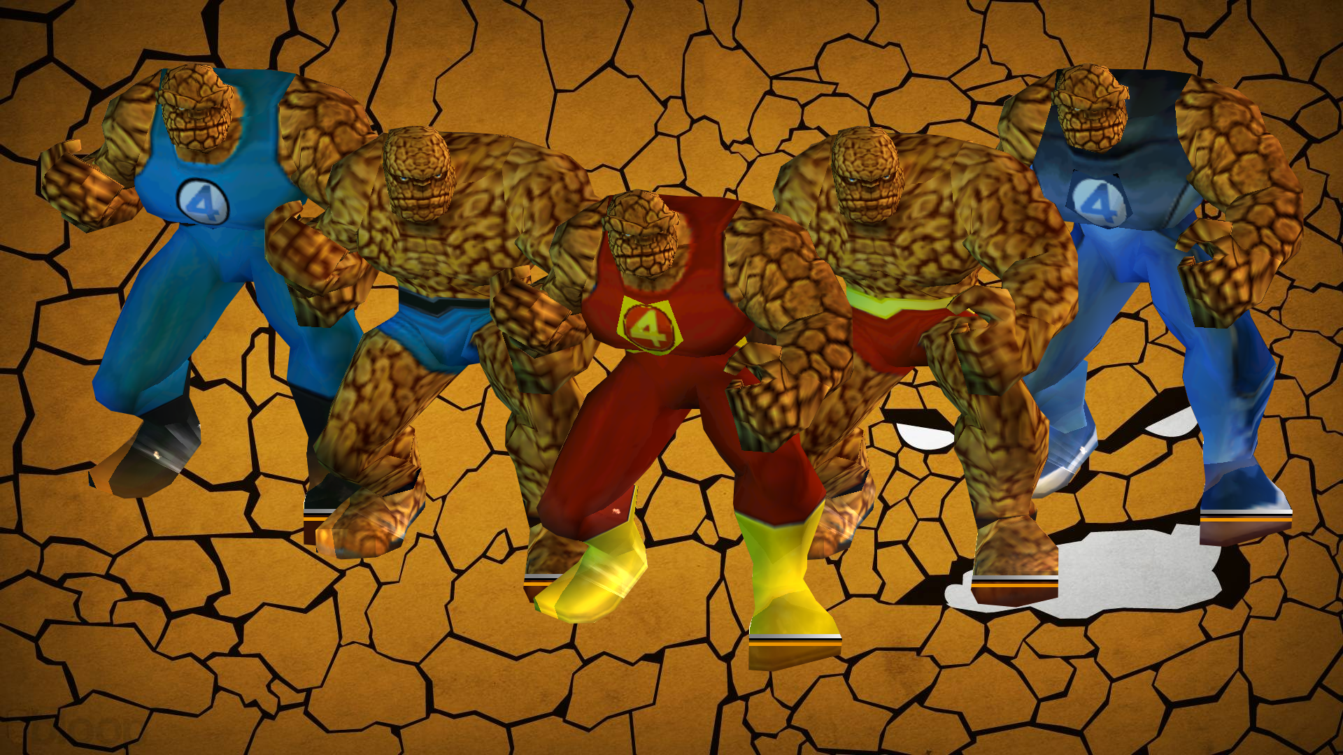 Thing Fantastic 4 Texture - HD Wallpaper 