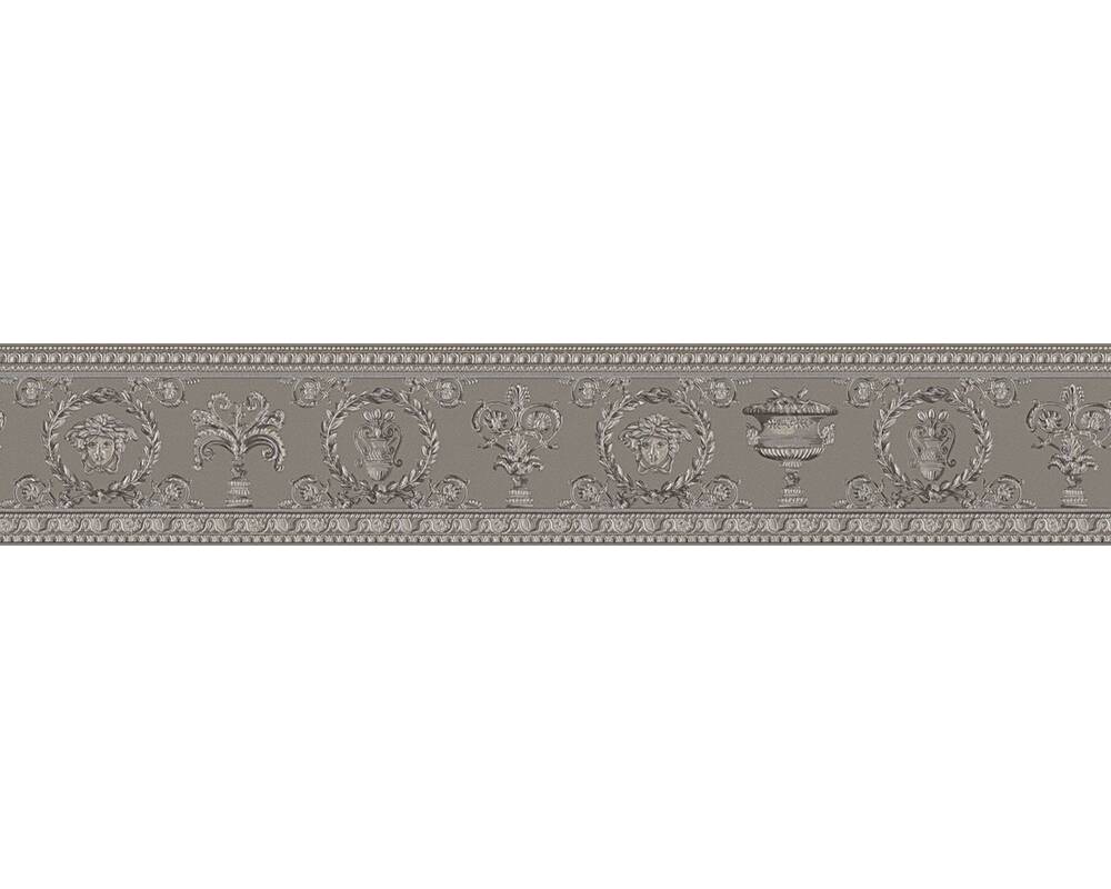 Versace Home Border Baroque, Floral, Beige, Grey, Metallic, - Belt - HD Wallpaper 