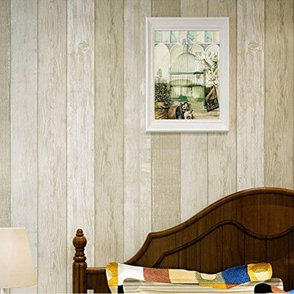 Papel De Dormitorio Imitacion A Madera - HD Wallpaper 