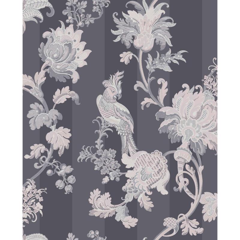 Zerzura Slate Grey & Blush Pink 113-8023 Lee Jofa Wallpaper - Grey Blush Pink - HD Wallpaper 