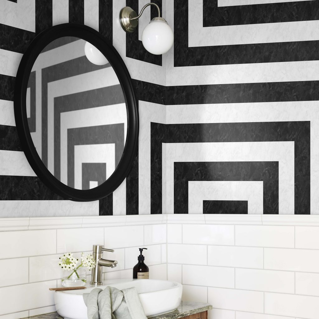 Stripes In Interior, Especially Striped Wallpapers - Interior Design Stripes - HD Wallpaper 