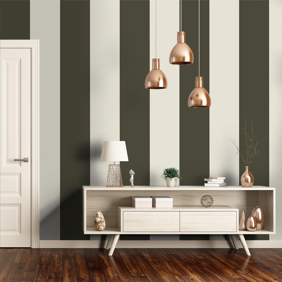 Thick Lines Wallpaper Ferm Living Green/rose 543 Ferm - Hicks Hexagon Cole And Son - HD Wallpaper 