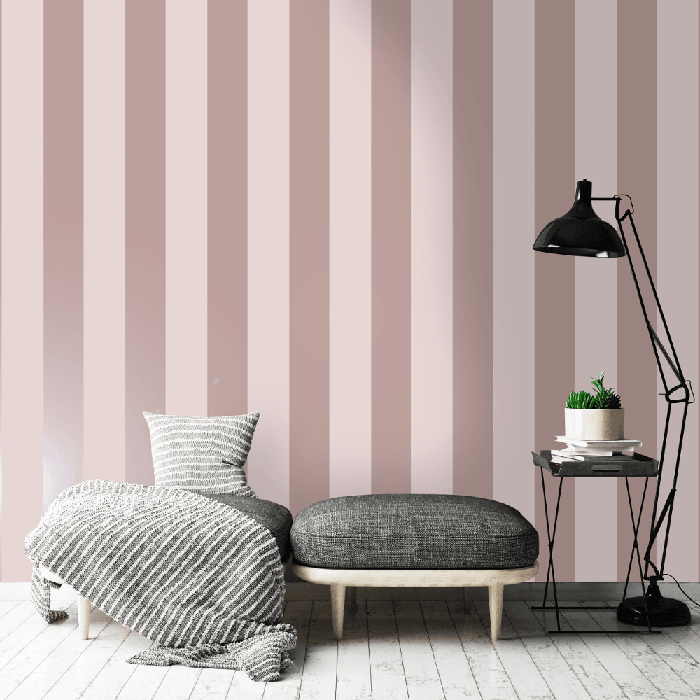 Pink And Grey Striped - HD Wallpaper 