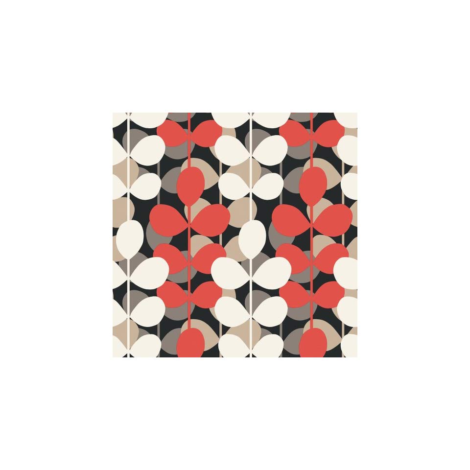 Decorate By Color Bc1582119 Red And Black Leaf Stripe - Accent Wall - HD Wallpaper 