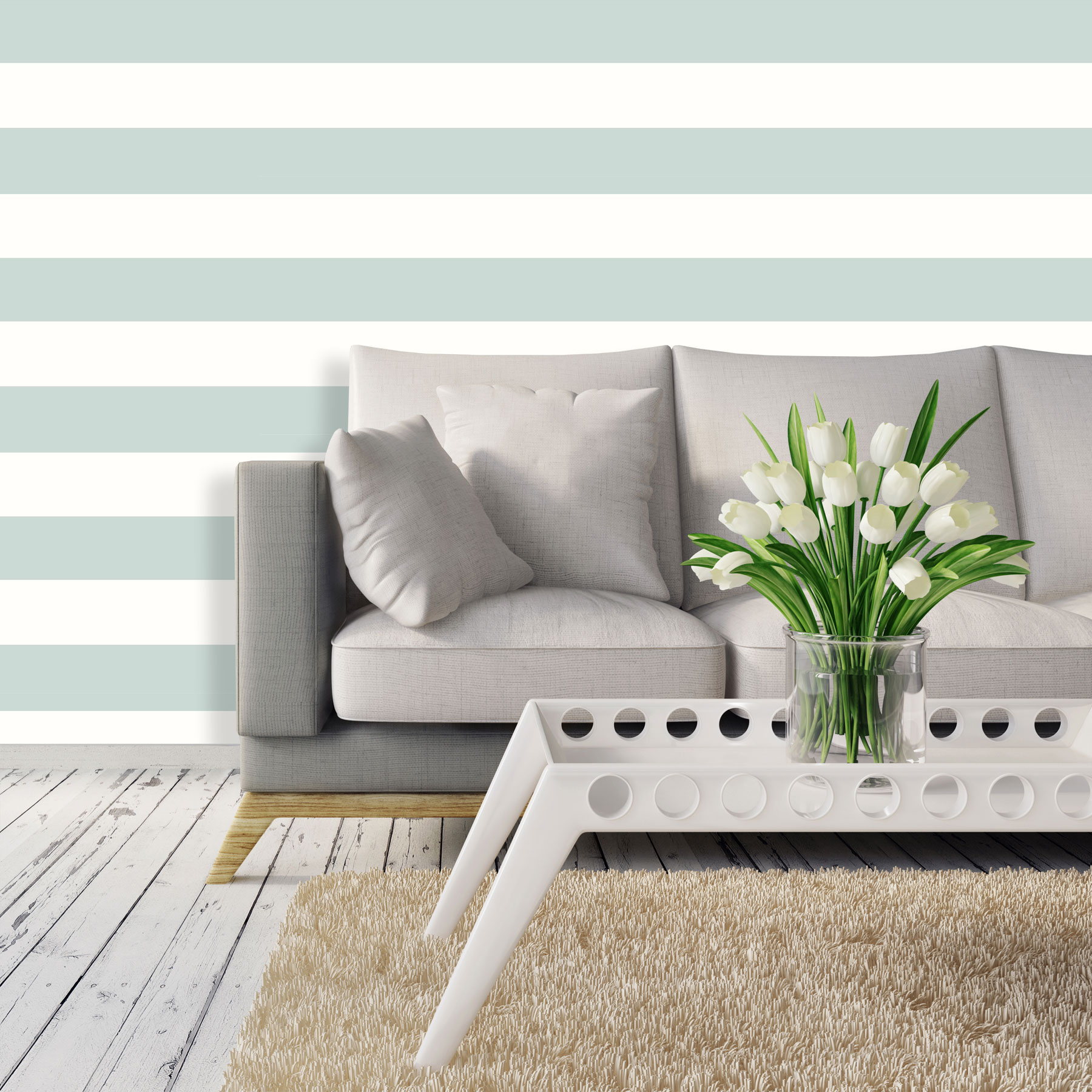 Wide Stripe Stripes Stripey Wallpaper Lines Bold Horizontal - Holden Decor Stag Wood Panel Wallpaper Grey 90090 - HD Wallpaper 