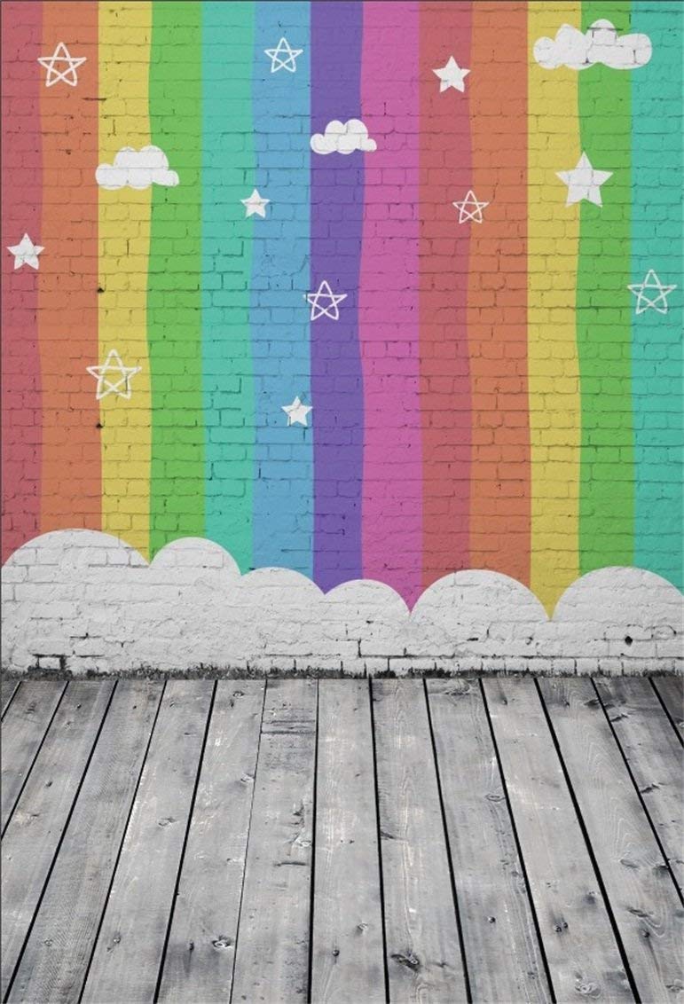Background Rainbow Wall - HD Wallpaper 