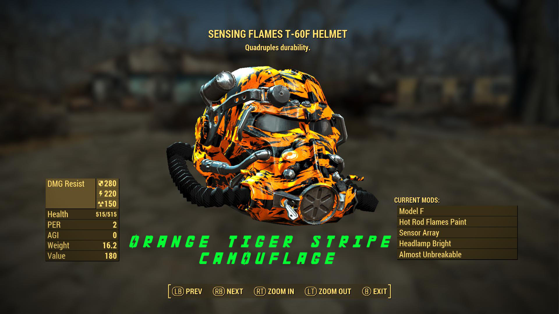 T 60 Power Armor Orange Tiger Stripe Camo By Radulykan Fallout 4 T60 Power Armor Helmet 19x1080 Wallpaper Teahub Io