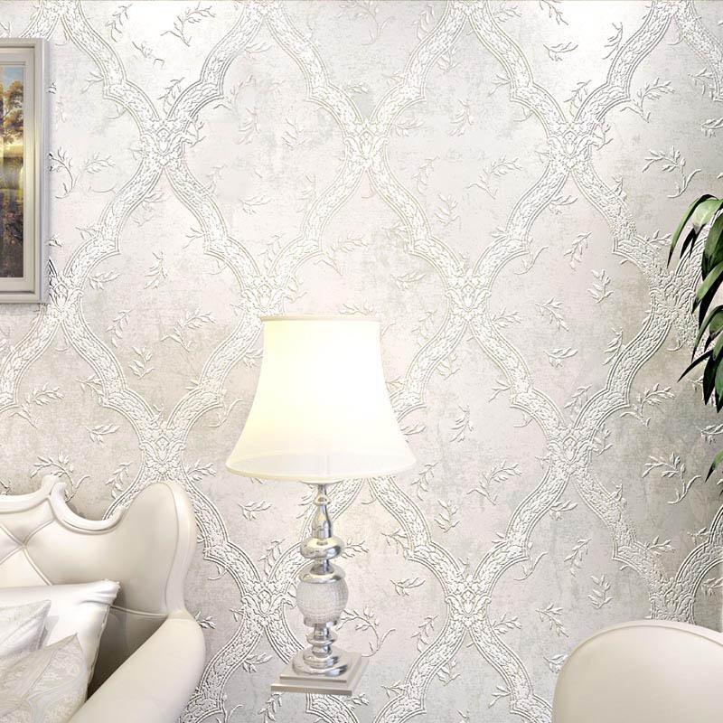 Carta Da Parati Damascata Camera Da Letto - HD Wallpaper 