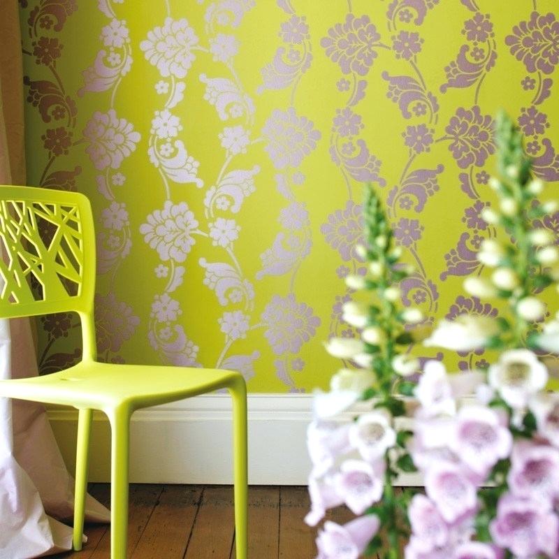 Green Bedroom Wallpaper Velvet Jacquard Wallpaper Green - Lime Green Wallpaper Uk - HD Wallpaper 