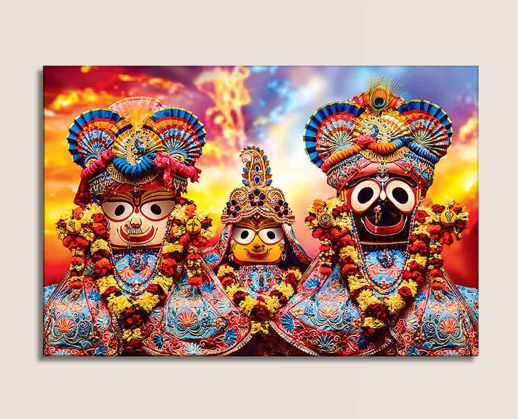 Canvas Lord Jagannath Painting - HD Wallpaper 