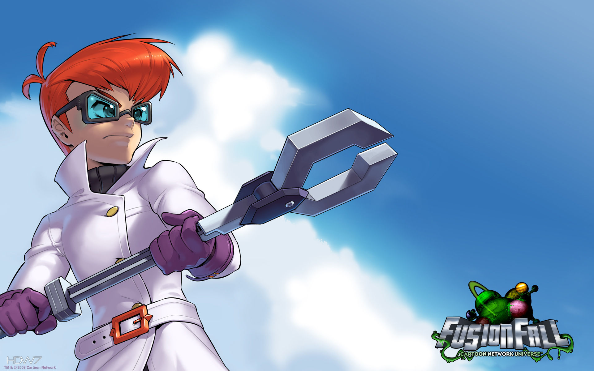 Fusionfall Dexter Widescreen Wallpaper - Cartoon Network Fusionfall Dexter - HD Wallpaper 