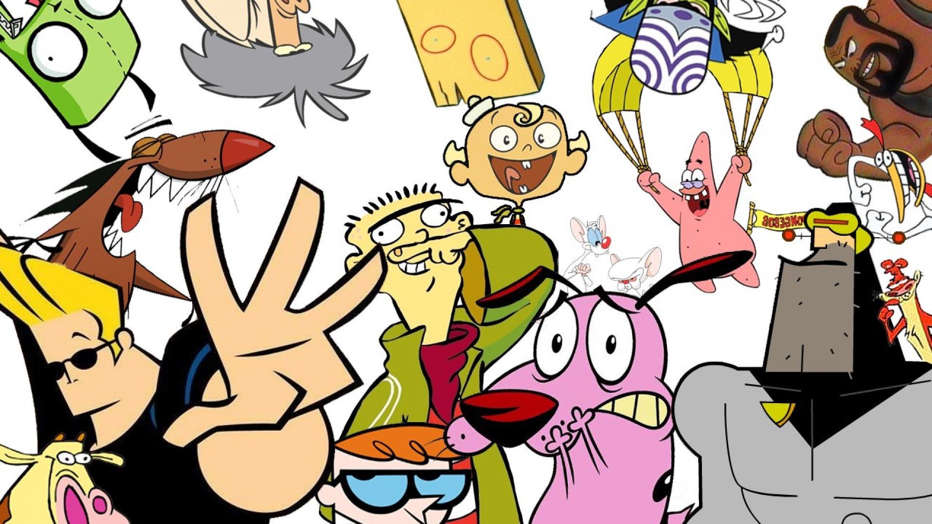 Dexter Cartoon Group Wallpaper Wp2004438 - Cartoon Network 90s Cartoon  Characters - 1920x1080 Wallpaper 