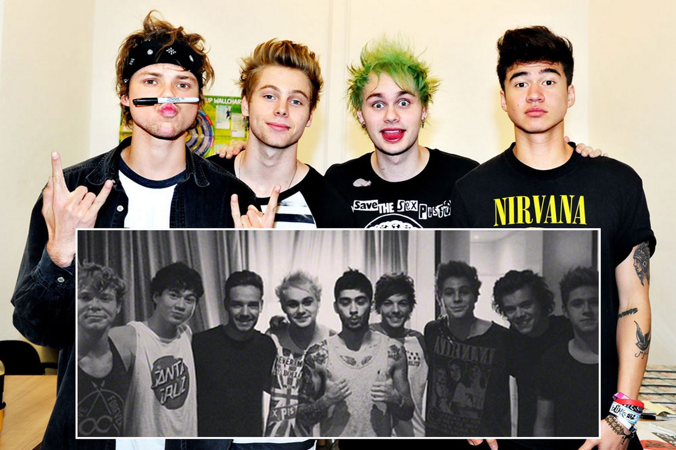 5sos And One Direction Wallpaper Px, - One Direction And 5sos - 2197x1463  Wallpaper 