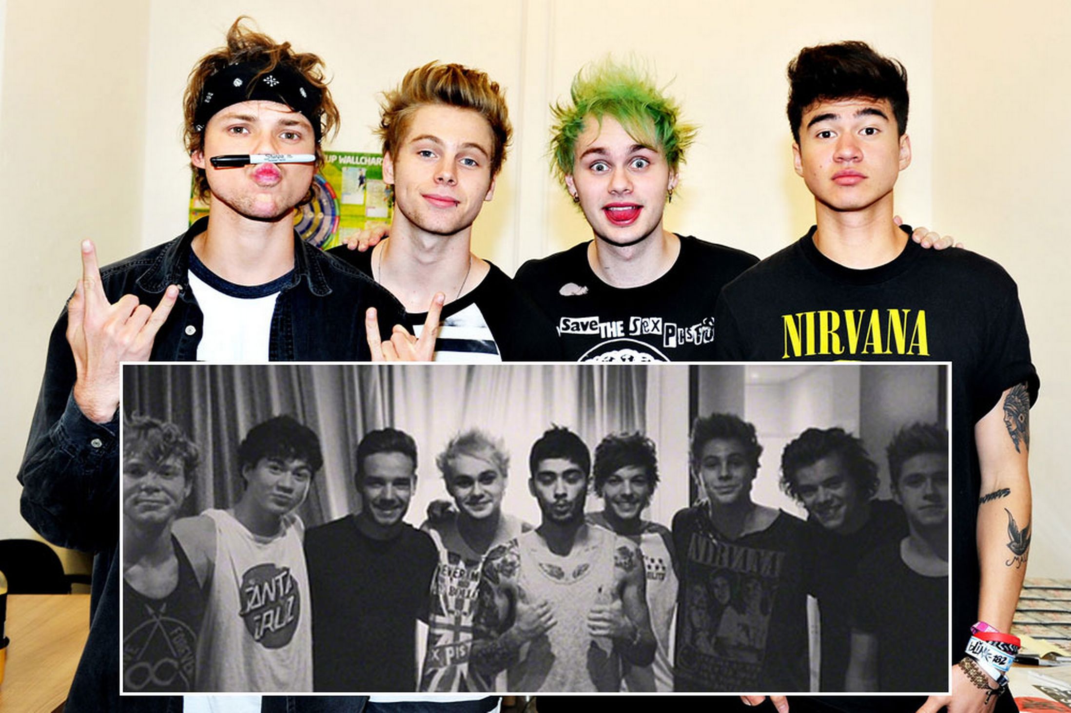 5sos And One Direction Wallpaper Px, - One Direction And 5sos ...