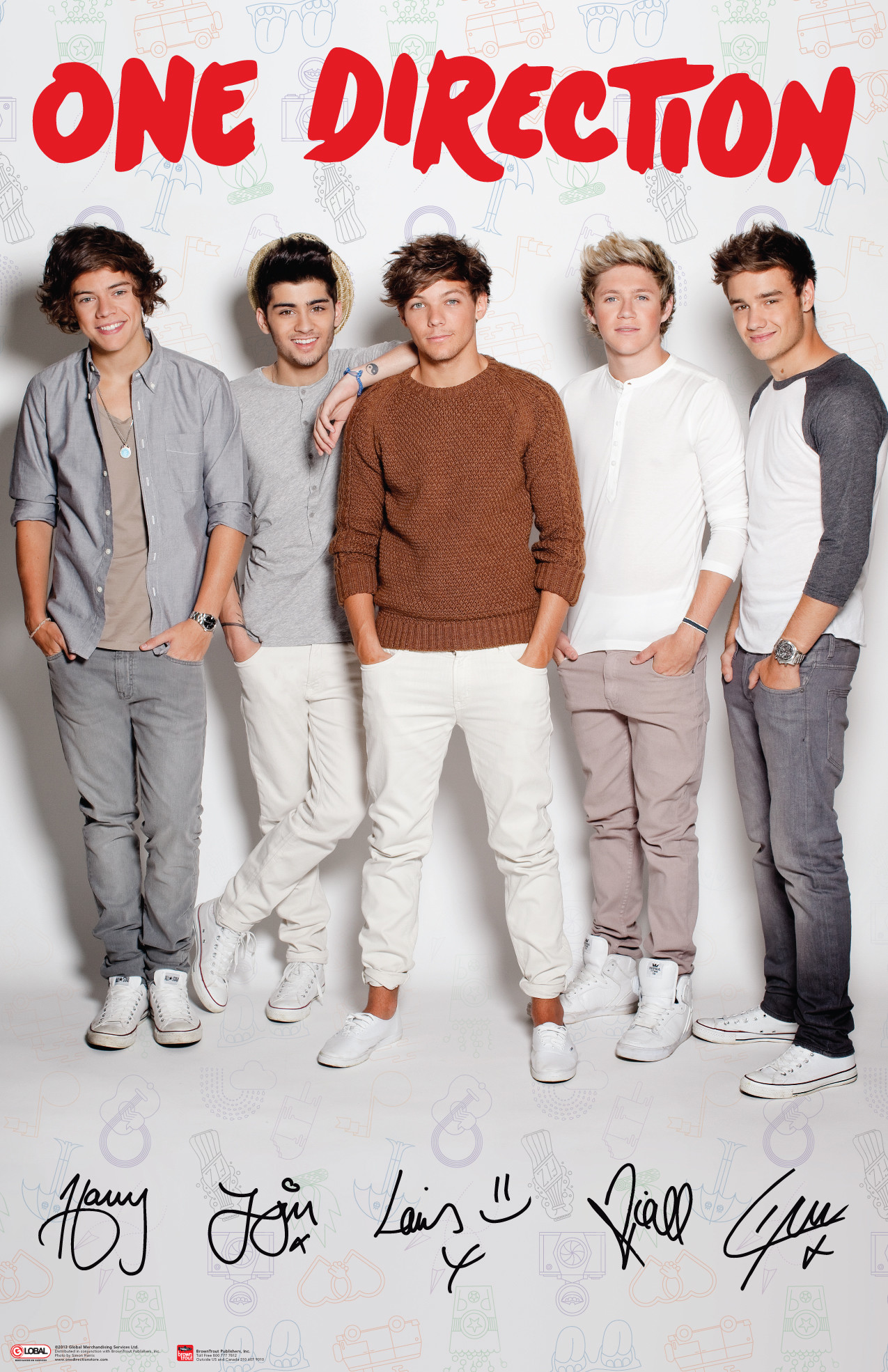One Direction Group White Vertical Poster 
 Data-src - One Direction Poster - HD Wallpaper 