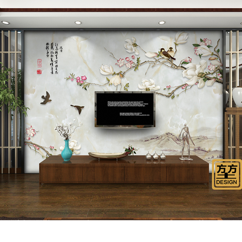 Large Wall Murals Modern Minimalist Magnolia Wallpaper - Wallpaper - HD Wallpaper 